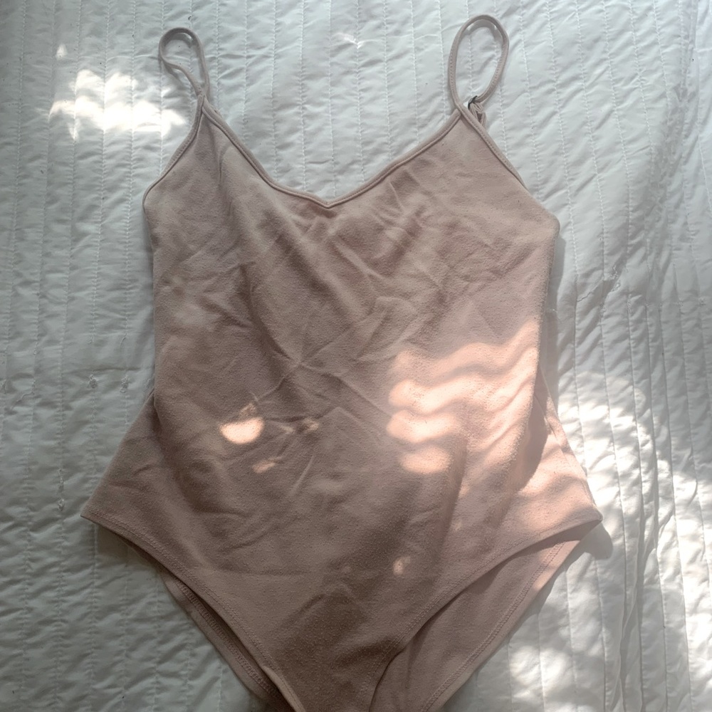 millennial pink bodysuit top from Forever 21